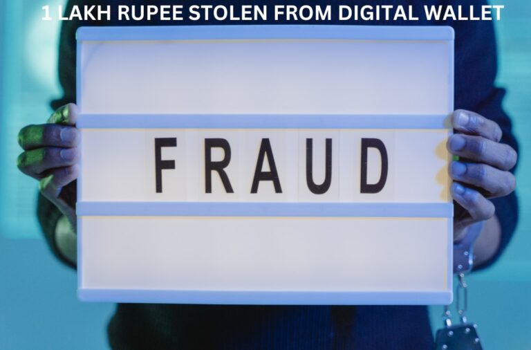 1 LAKH RUPEE STOLEN FROM DIGITAL WALLET